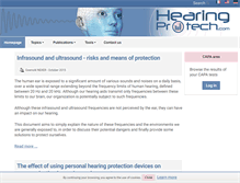 Tablet Screenshot of hearingprotech.com